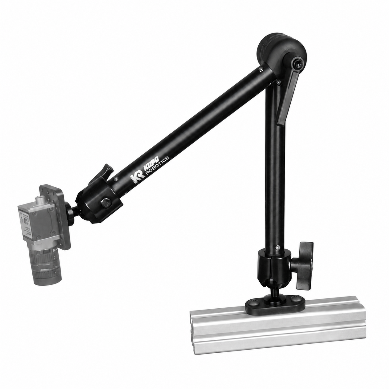 KR-E3040-OM40-Q20M - SightLink E3040 Omni 40 cm Mount, mounted with illustrative gray camera